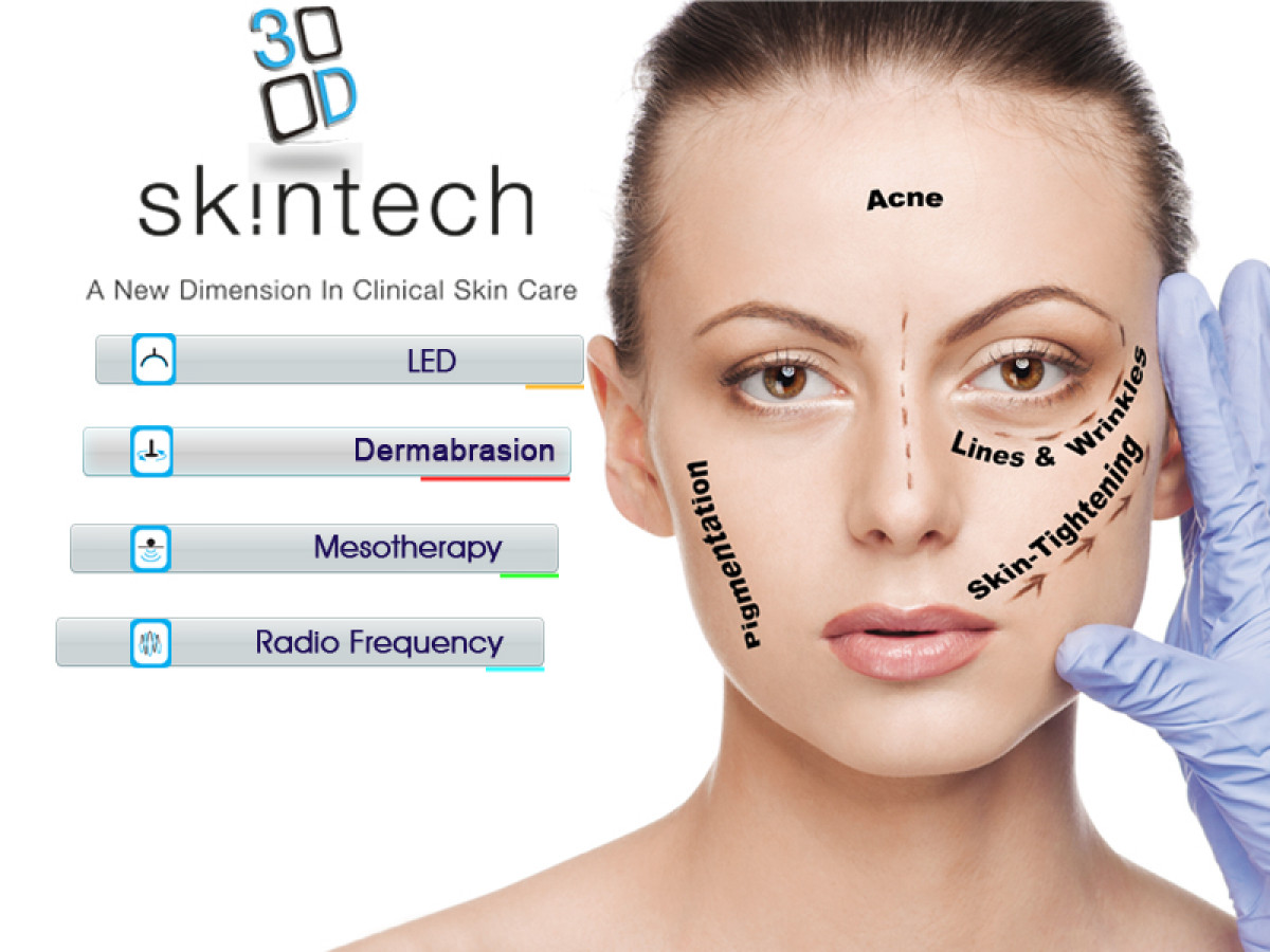 Microdermabrasion, RF-Skin Tightening, Electro mesotherapy, LED Light Therapy, Micro and Nano needling